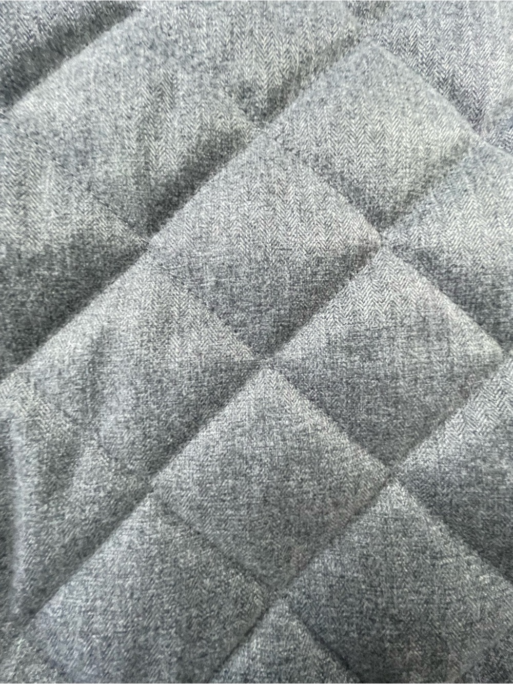 Old Navy Quilted Gray Lightweight Sleeveless Zip Vest Large Tall - Picture 8 of 8